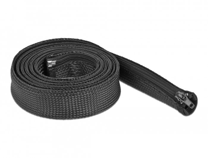 Manguera Trenzada Delock Con Cremallera Resistente Al Calor 2mx30mm Negro