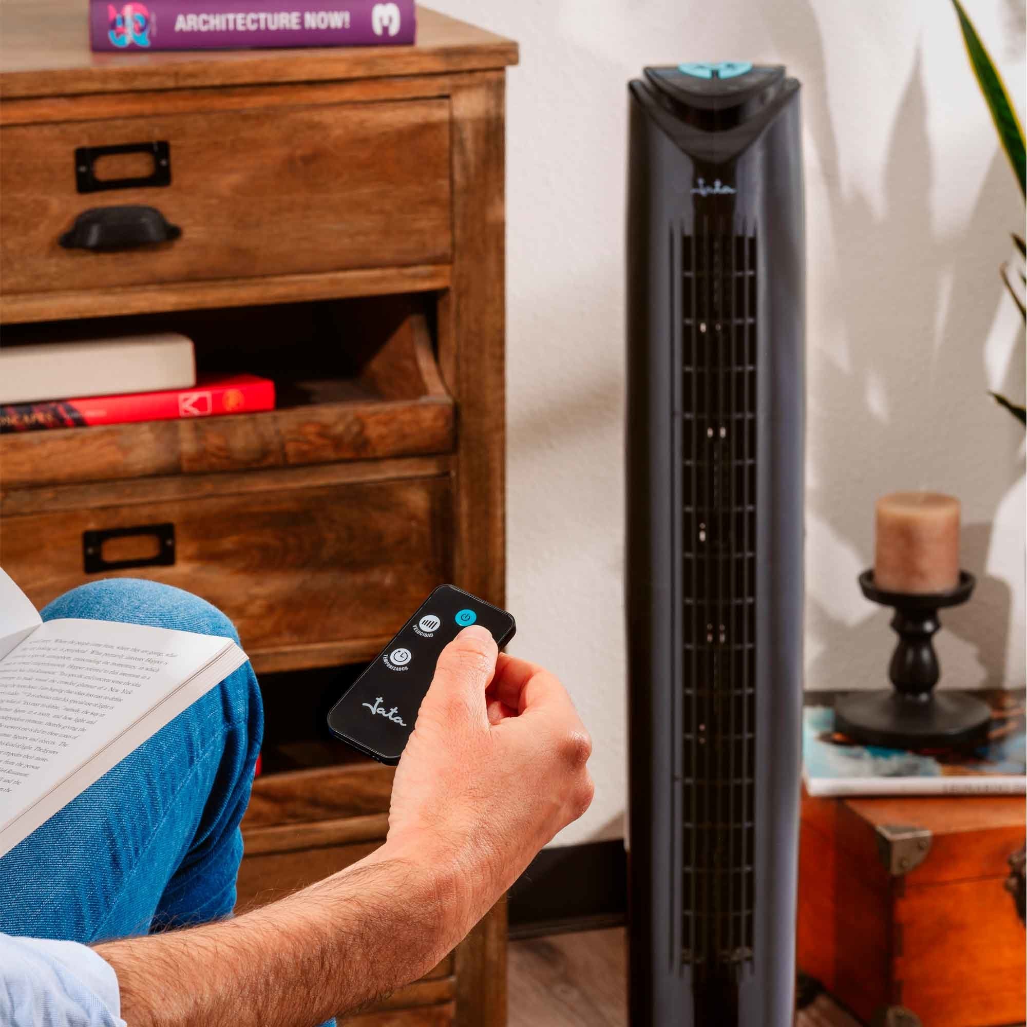 Ventilador Jata De Torre Vt3042 Silencioso Mando