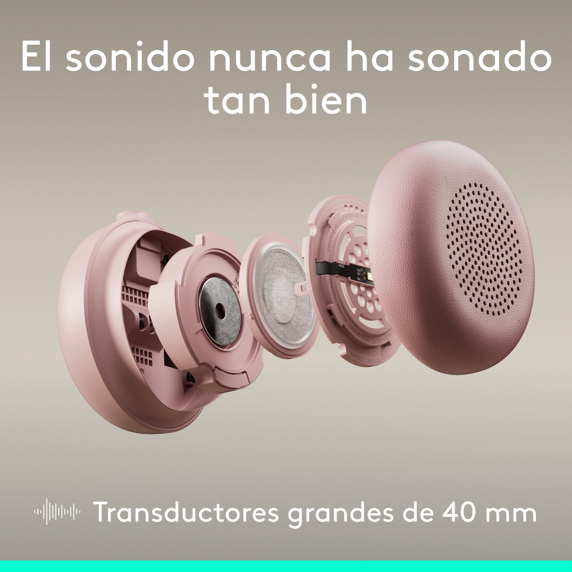 Logitech Zone Wired 2 Headset, Rose