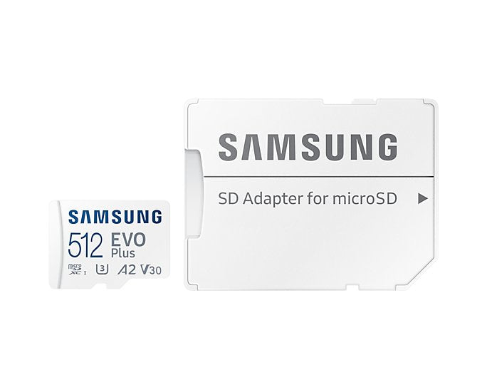Tarjeta De Memoria Samsung Evo Plus 2021 512gb Microsd Xc Con Adaptador Clase 10 130mbs