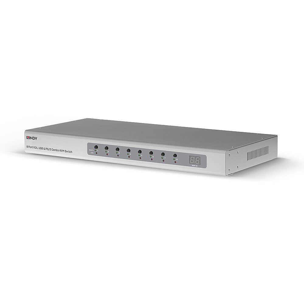 Switch Kvm Lindy Combo Vga, Usb Y Ps / 2 De 8 Puertos
