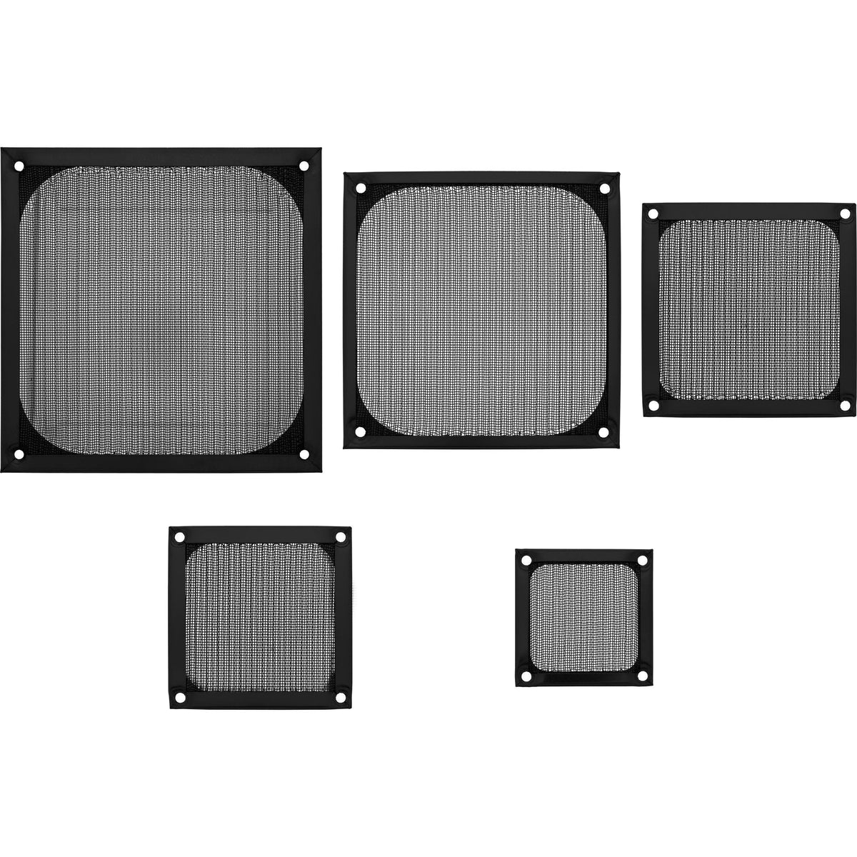 Filtro De Aluminio Inline Fan Grill 120x120mm Negro