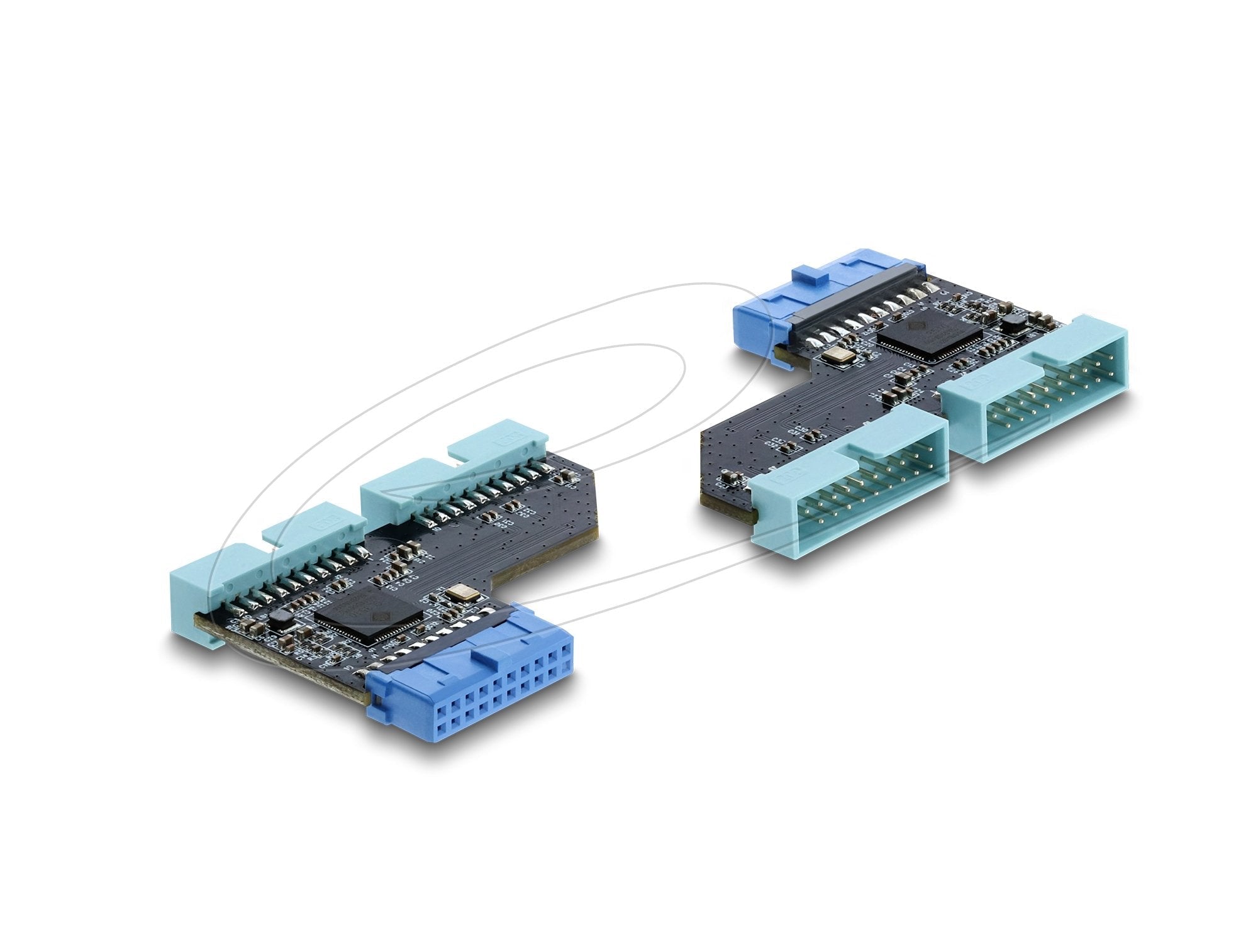 Usb 5 Gbps Hub 20 Pin Pfostenbuchse Zu 2 X Usb 5 Gbps 20 Pin Pfostenstecker