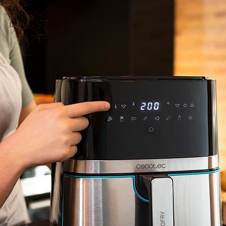 EAN 8435484033176 - Cecotec 03317 freidora Sencillo 5,5 L Independiente 1700 W Freidora de aire caliente Negro, Acero inoxida imagen 8