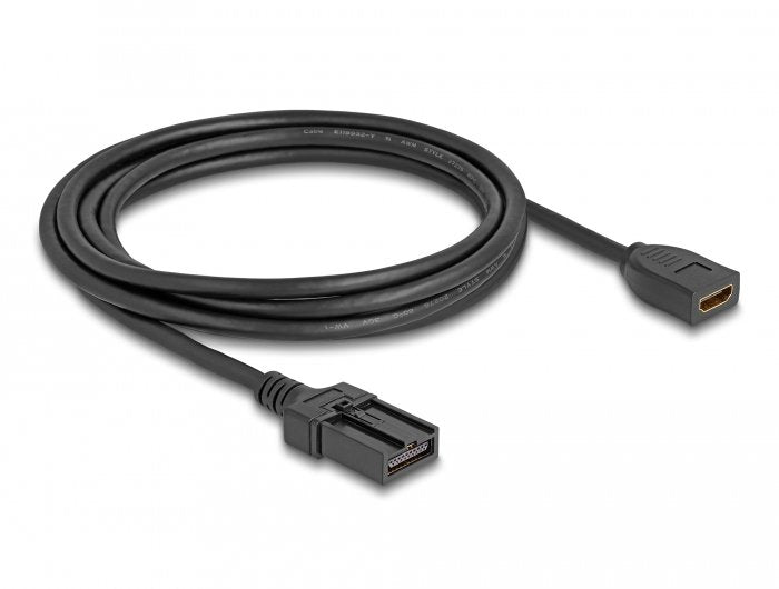 Delock Cable Hdmi De Automóvil Hdmi-A Hembra A Hdmi-E Macho De 3 M 4k 60 Hz