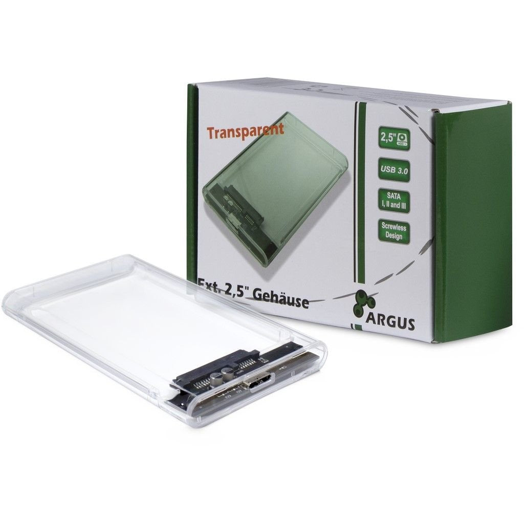 EAN 4260455643658 - Inter-Tech GD-25000 Caja de disco duro (HDD) Transparente 2.5" imagen 1