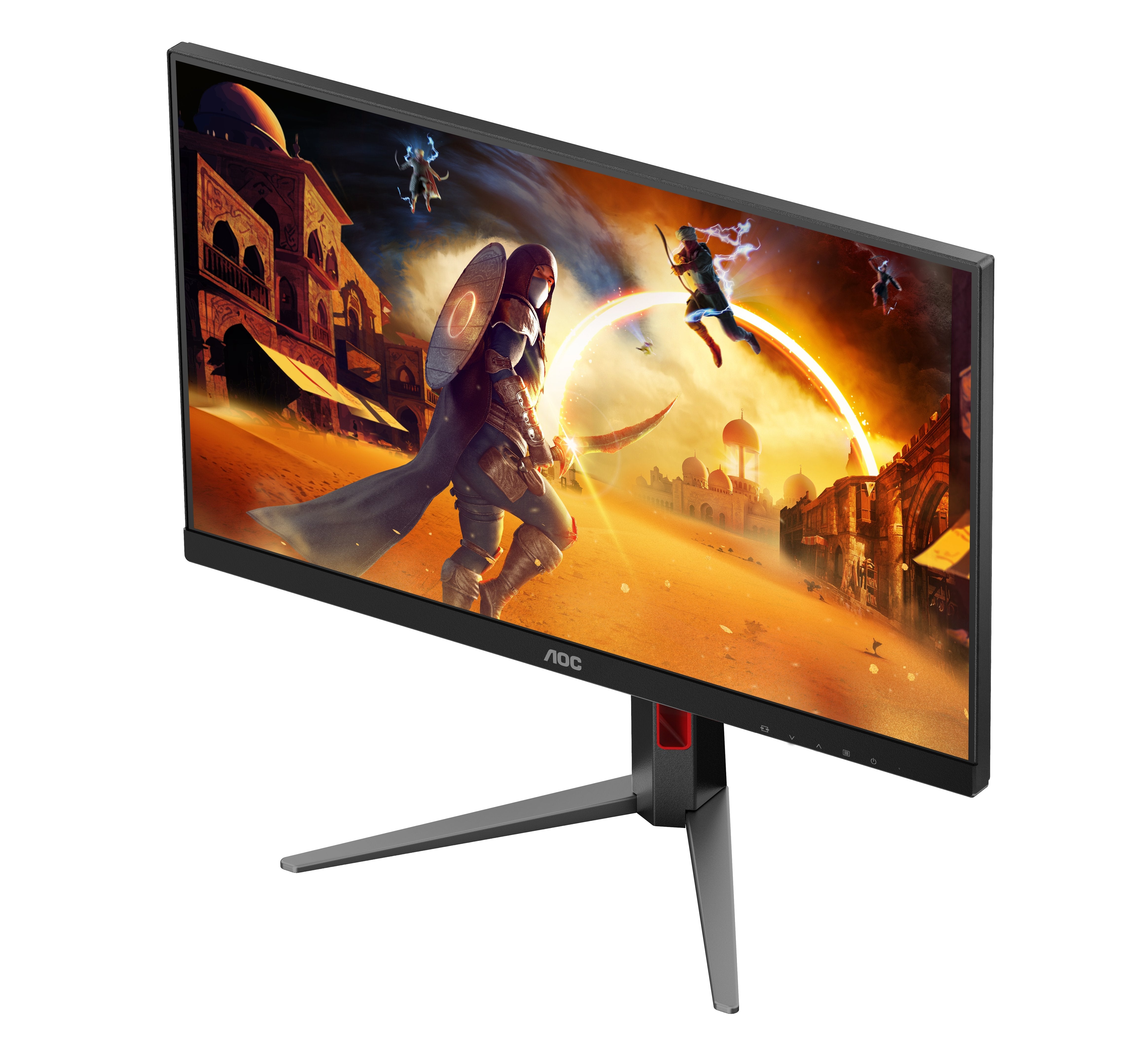 Monitor Aoc 27" 27g4ha 1920 X 1080 Pixeles Full Hd Led Negro, Rojo