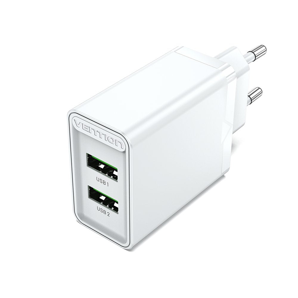 Cargador De Pared Vention Fbaw0-Eu 2xusb 18w Blanco
