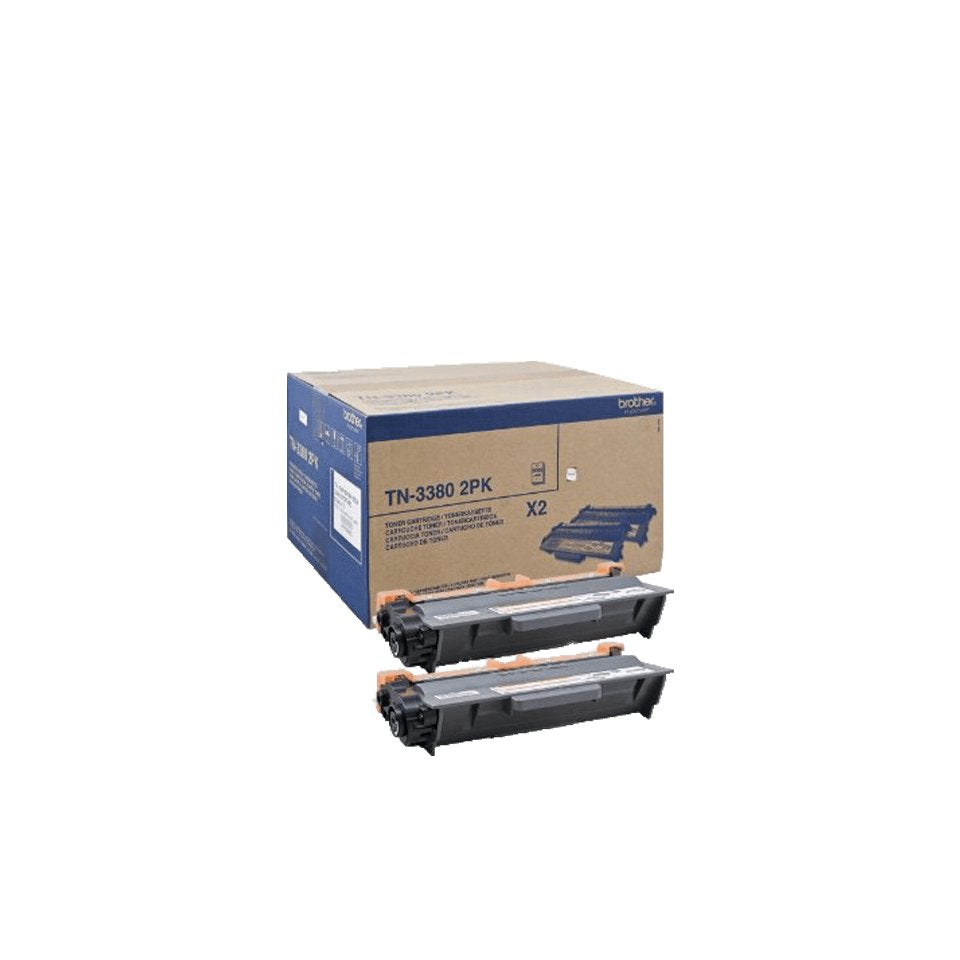 EAN 4977766709811 - Brother TN-3380TWIN cartucho de tóner 2 pieza(s) Original Negro imagen 1