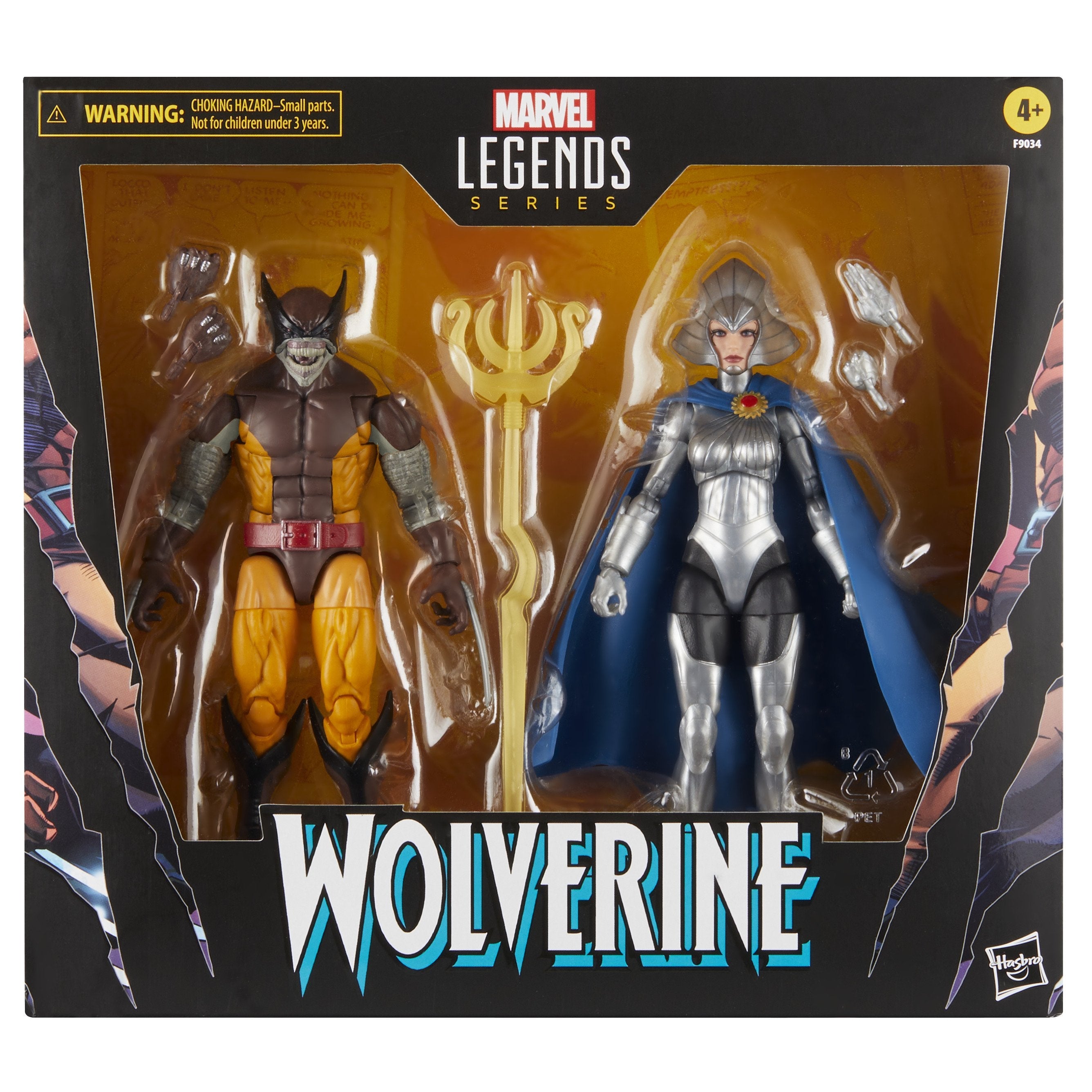 Set Figuras Hasbro Marvel Legends Series Lobezno Vs. Lilandra Neramani