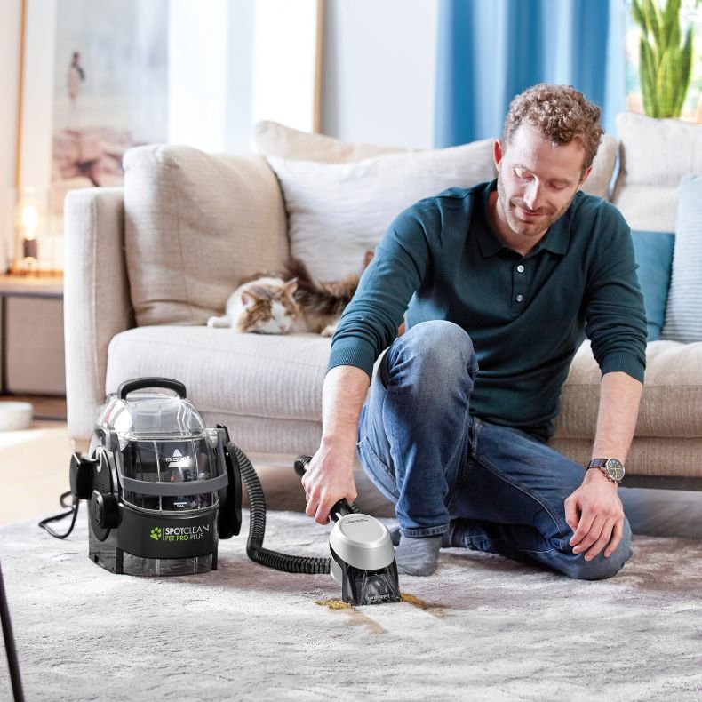 EAN 11120272369 - Bissell SpotClean Pet Pro Plus Limpiador a vapor de cilindro 2,8 L 750 W Negro, Transparente imagen 10