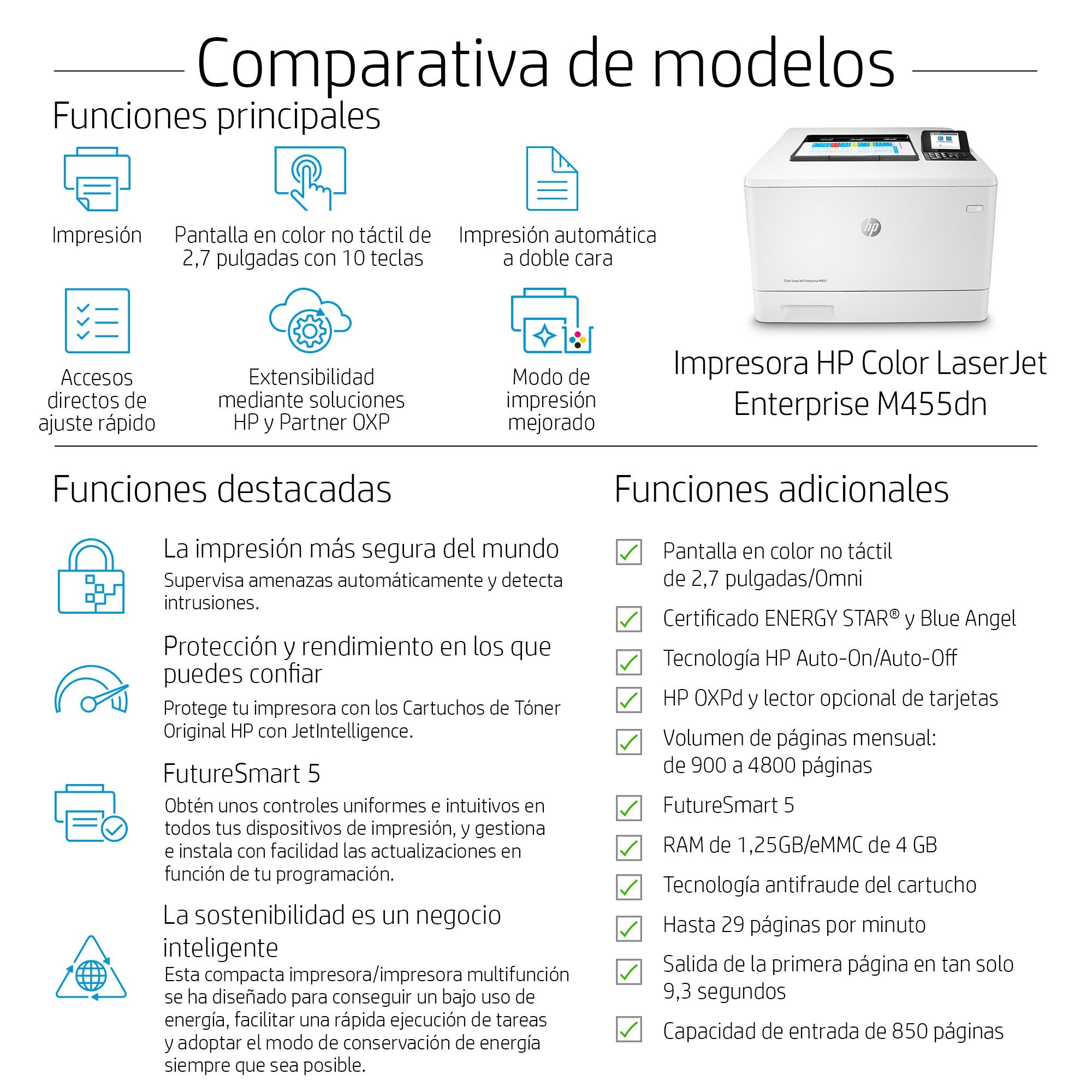 EAN 0193905215881 - HP Color LaserJet Enterprise M455dn 600 x 600 DPI A4 Wifi imagen 5