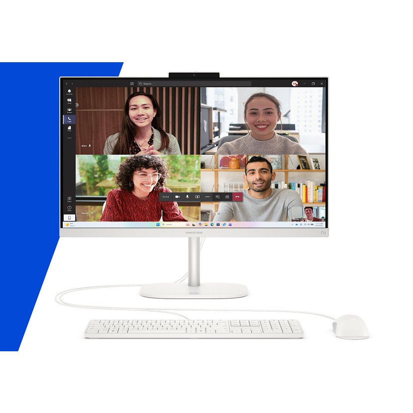 All In One Hp Omnistudio 24 Cw0001ns Copilot+ Pc 23.8" Full Hd Amd Ryzen Ai 7 445 50 Tops 32 Gb Ram 1 Tb Ssd Windows 11 Home Blanco Algodón