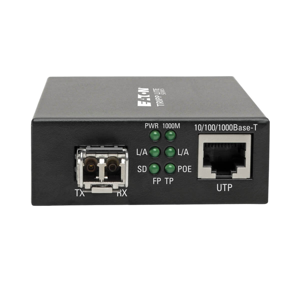 Eaton Tripp Lite Gigabit Multimode Fiber To Ethernet Media Converter Poe+ International Power Cables 10/100/1000 Lc 850 Nm 550 M (1 804 Ft.)