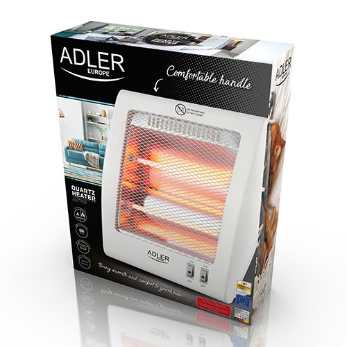 EAN 5908256839861 - Adler AD 7709 Interior Blanco 800 W Calefactor eléctrico de cuarzo imagen 7