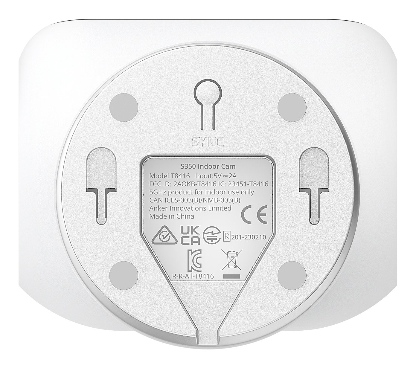 EAN 0194644126384 - Eufy Indoor Cam S350 Bombilla Cámara de seguridad IP Interior 3840 x 2160 Pixeles Escritorio imagen 3