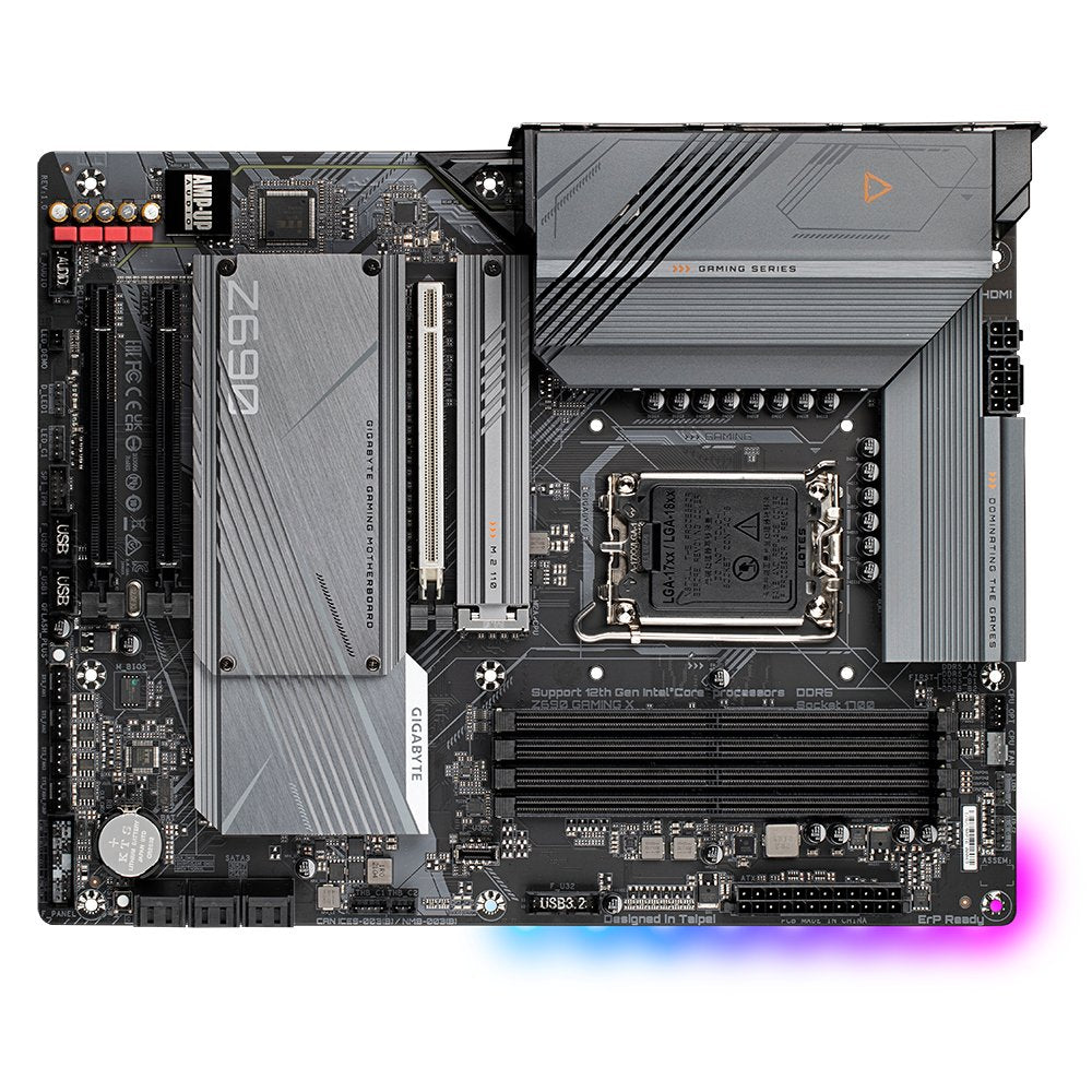 Placa Base Gigabyte Intel 1700 Z690 Gaming X Atx, 4*Ddr5 4800, M.2 4x4, Usb3.2 Gen2