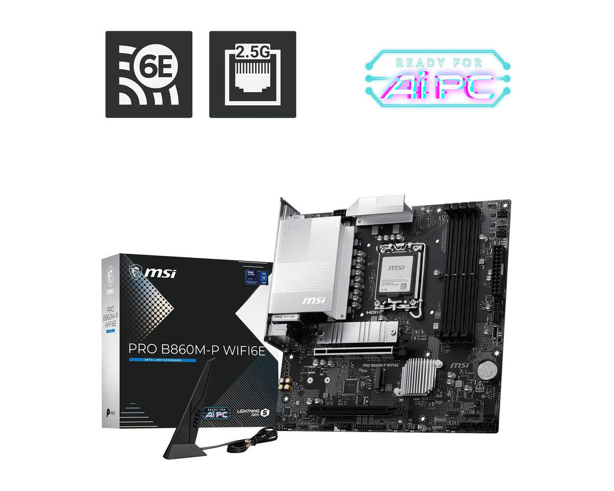 EAN 4711377432696 - MSI PRO B860M-P WIFI6E placa base Intel B860 LGA 1851 (Socket V1) micro ATX imagen 1