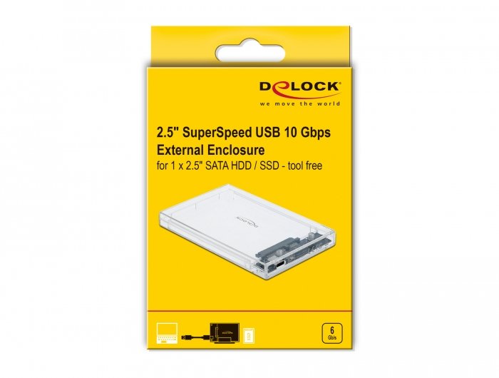 EAN 4043619426218 - DeLOCK 42621 caja para disco duro externo Carcasa de disco duro/SSD 2.5" imagen 6