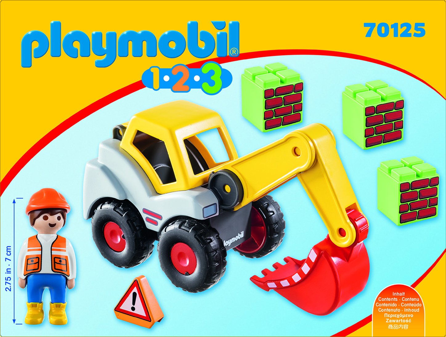 Playmobil 1.2.3 Pala Excavadora