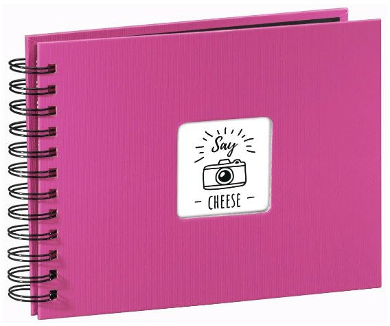 Hama Fine Art Spiral Pink 24x17 50 Black Pages 113674