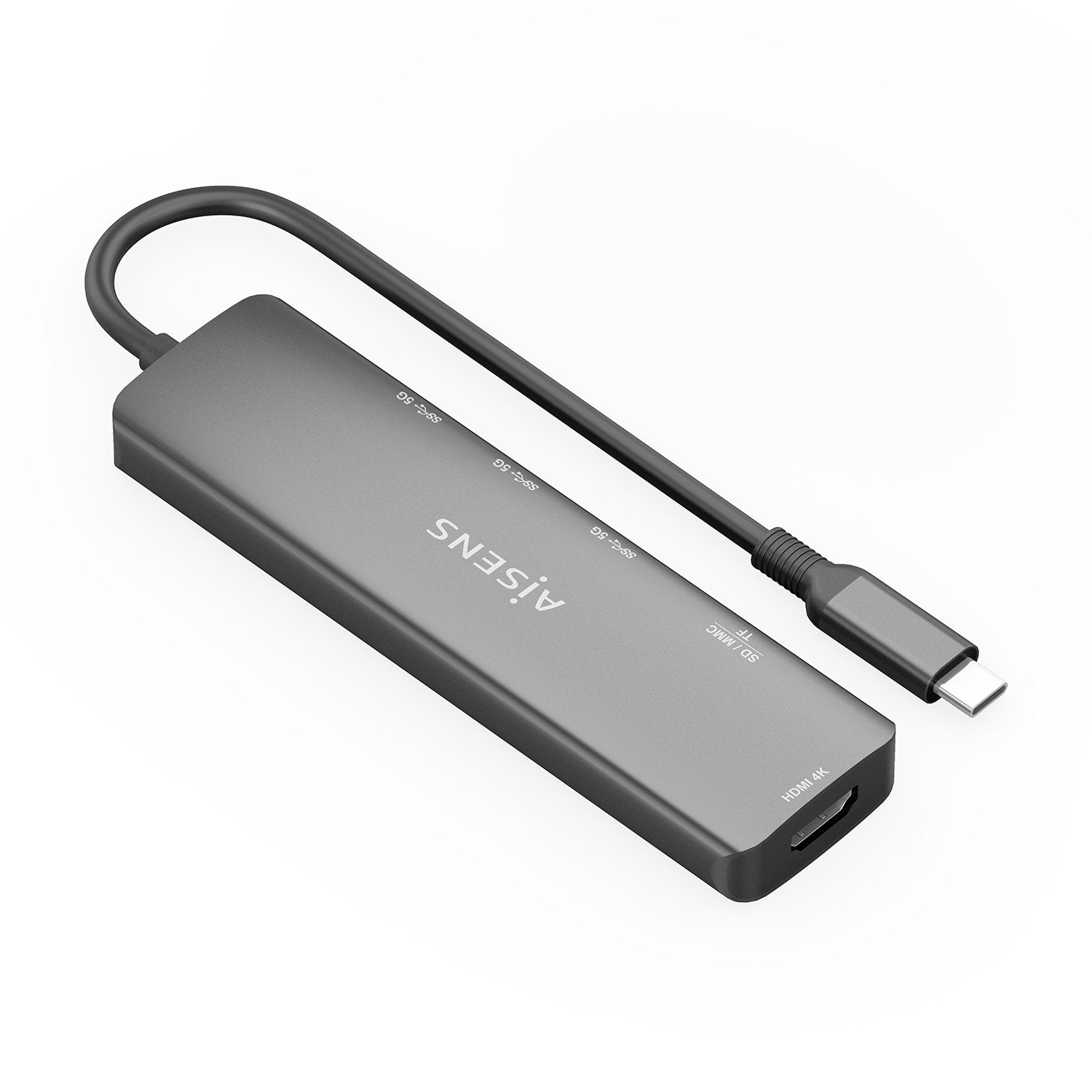 EAN 8435739903131 - AISENS ASUC-6P024-GR base para portátil y replicador de puertos Alámbrico USB 3.2 Gen 1 (3.1 Gen 1) Type- imagen 2
