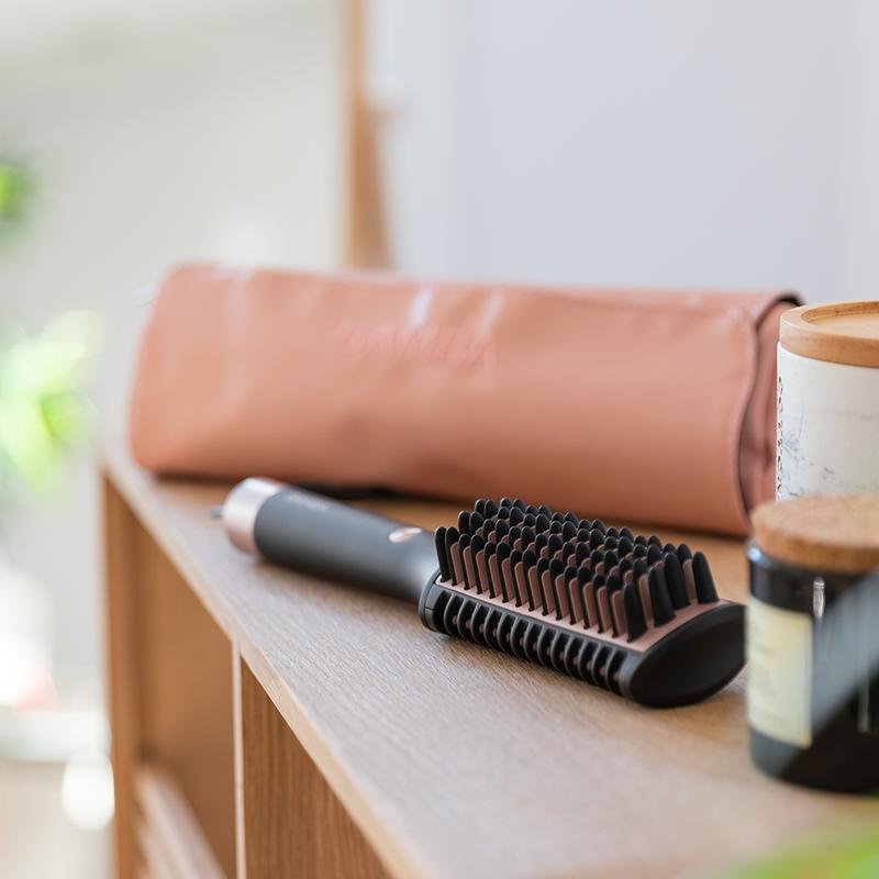 Cepillo Alisador Para El Pelo Cecotec Bamba Instantcare 1200 Look Brush Negro