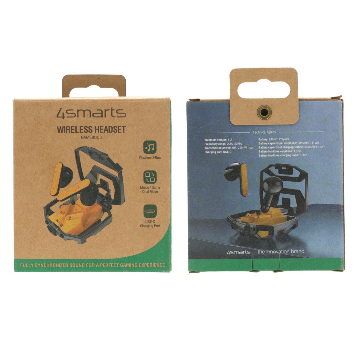 EAN 4252011905331 - 4smarts 540288 auricular y casco Auriculares Alámbrico Dentro de oído Juego Bluetooth Amarillo imagen 2
