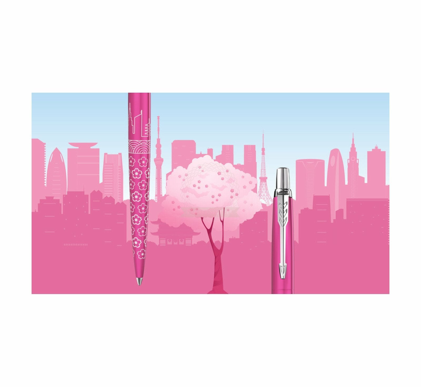 Parker Bolígrafo Spezial Edit.Global Icons Tokyo Rosa Caja De Regalo