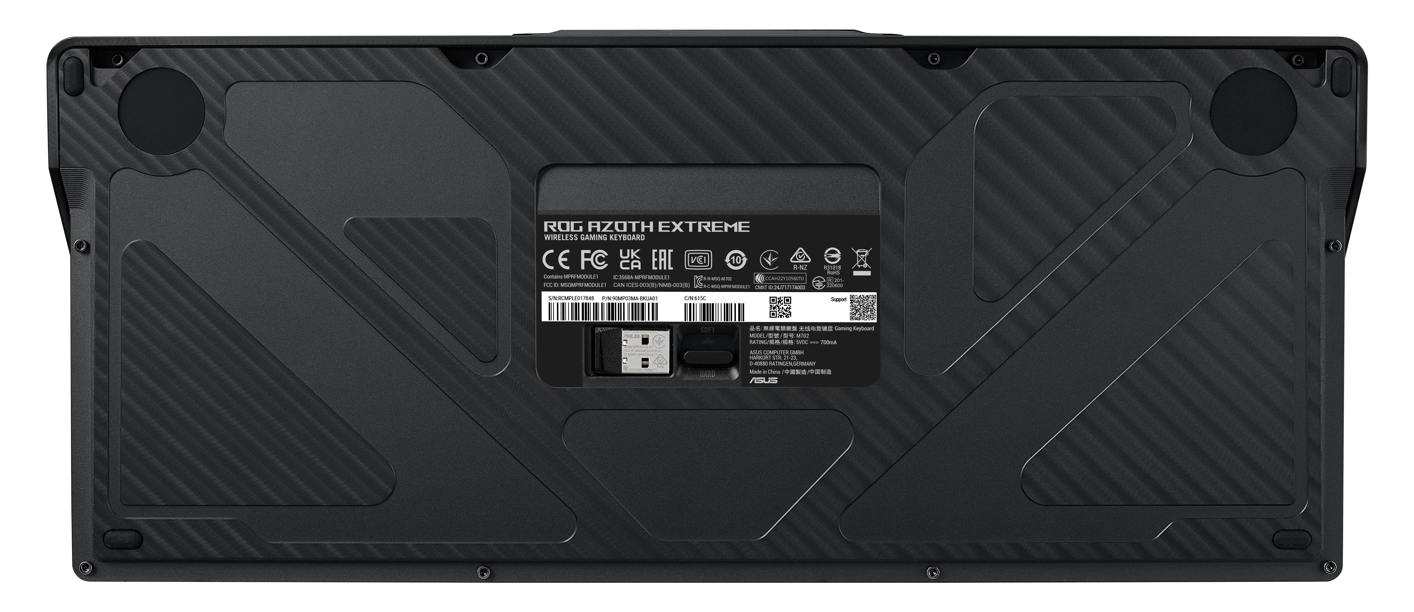 EAN 4711387599747 - ASUS ROG Azoth Extreme teclado Juego USB + RF Wireless + Bluetooth QWERTZ Negro imagen 5
