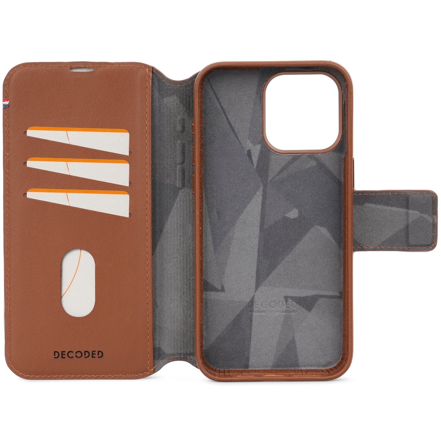 EAN 8720593010485 - Decoded D24IPO15PDW5TN funda para teléfono móvil 15,5 cm (6.1") Funda cartera Marrón imagen 6
