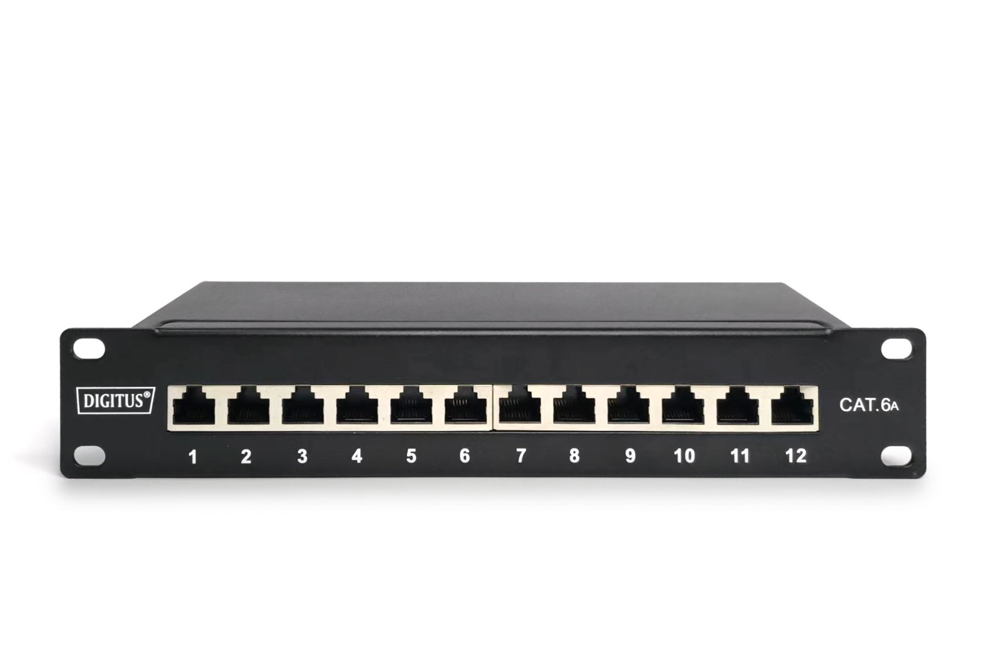 Digitus Panel De Parcheo 12 Puertos Cat 6a 1u Negro