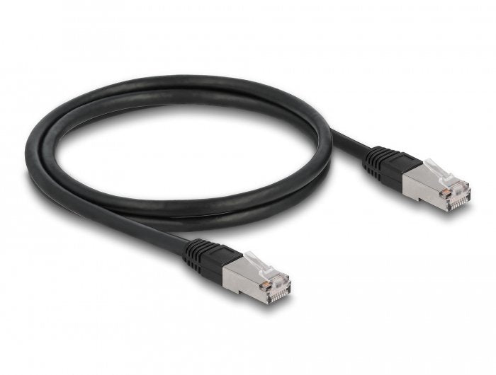 Delock Rj45 Netzwerkcable Cat.6a S Ftp Pe Outdoor 1 M Schwarz