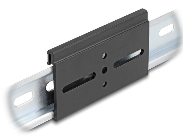Aluminium Montageclip Für Hutschiene 80,0 X 47,8 Mm Schwarz