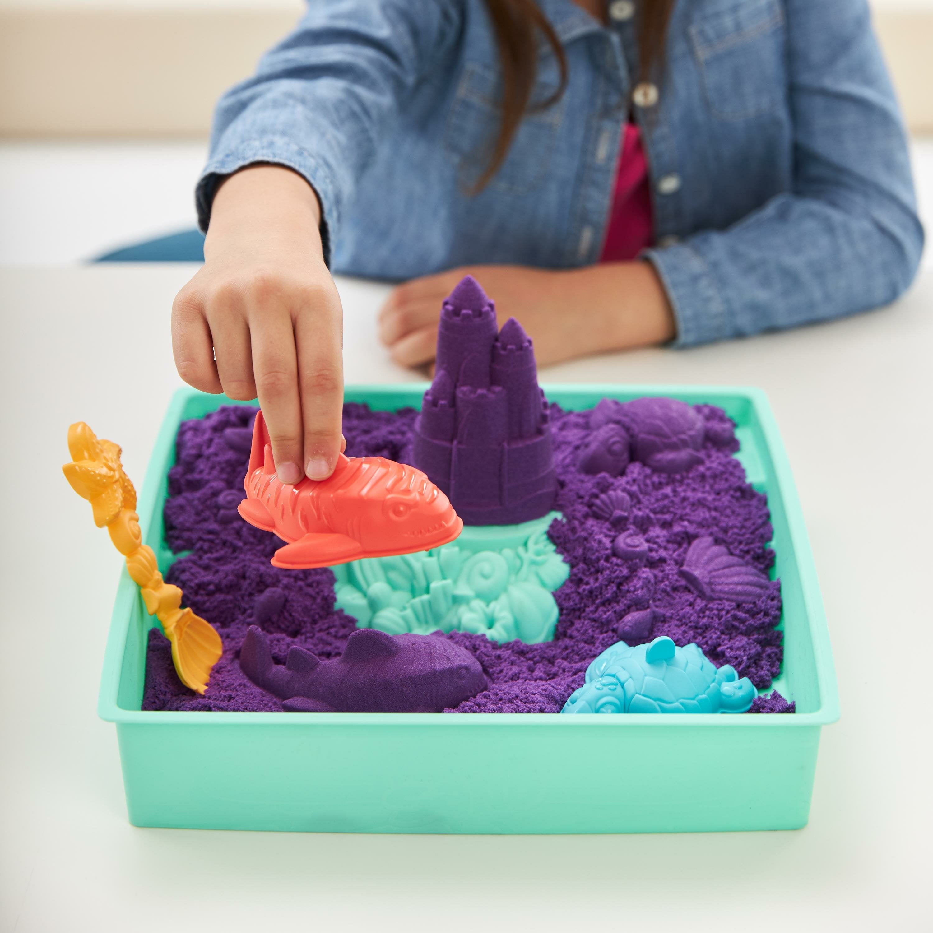 EAN 0778988404928 - Kinetic Sand KNS ACK Sandbox Set V2 Purple FR GML imagen 3