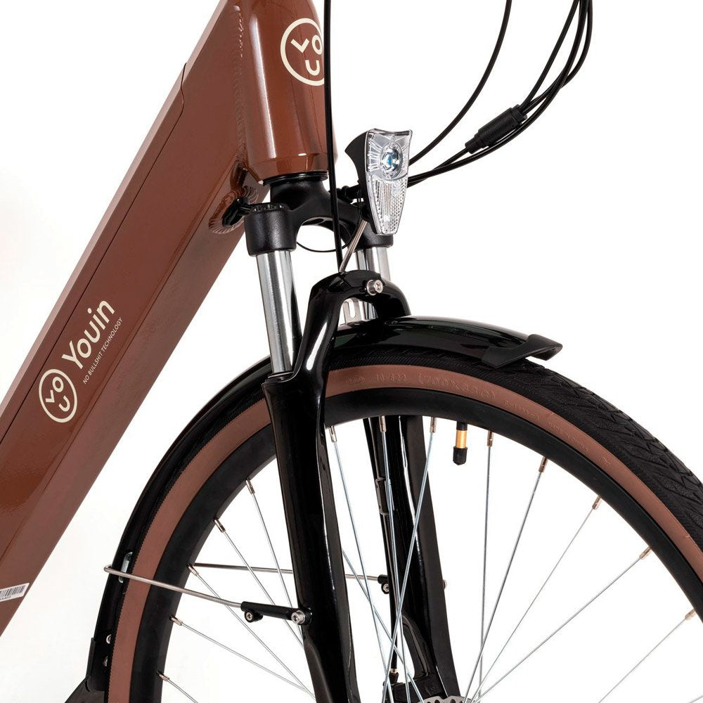 EAN 8434127501683 - Youin BK2128O bicicleta eléctrica Marrón Aluminio 71,1 cm (28") 25,6 kg Ión de litio imagen 5