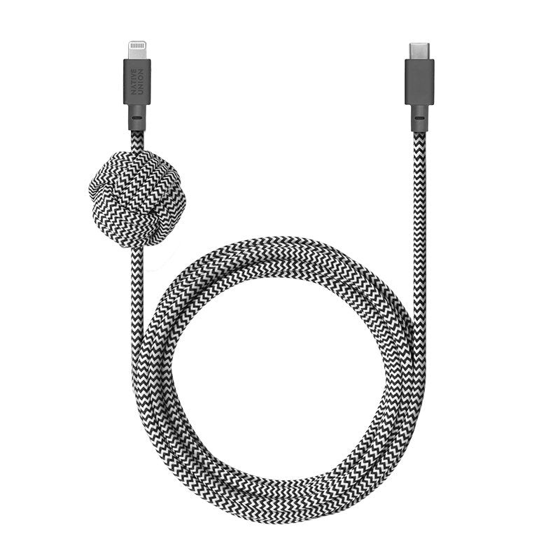 Ncable-Kv-Cl-Zeb Lightning Cable 3 M Black, White