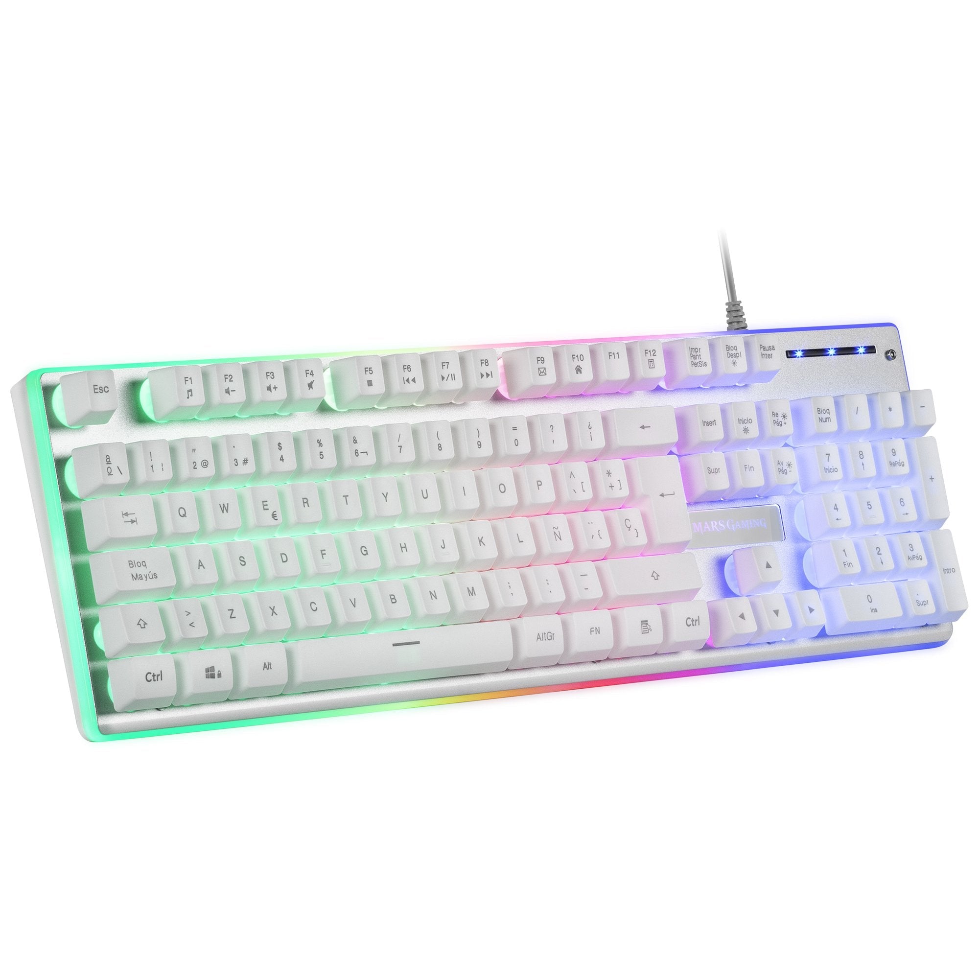Mars Gaming Combo Mcpx Gaming 3in1 Rgb White Pt