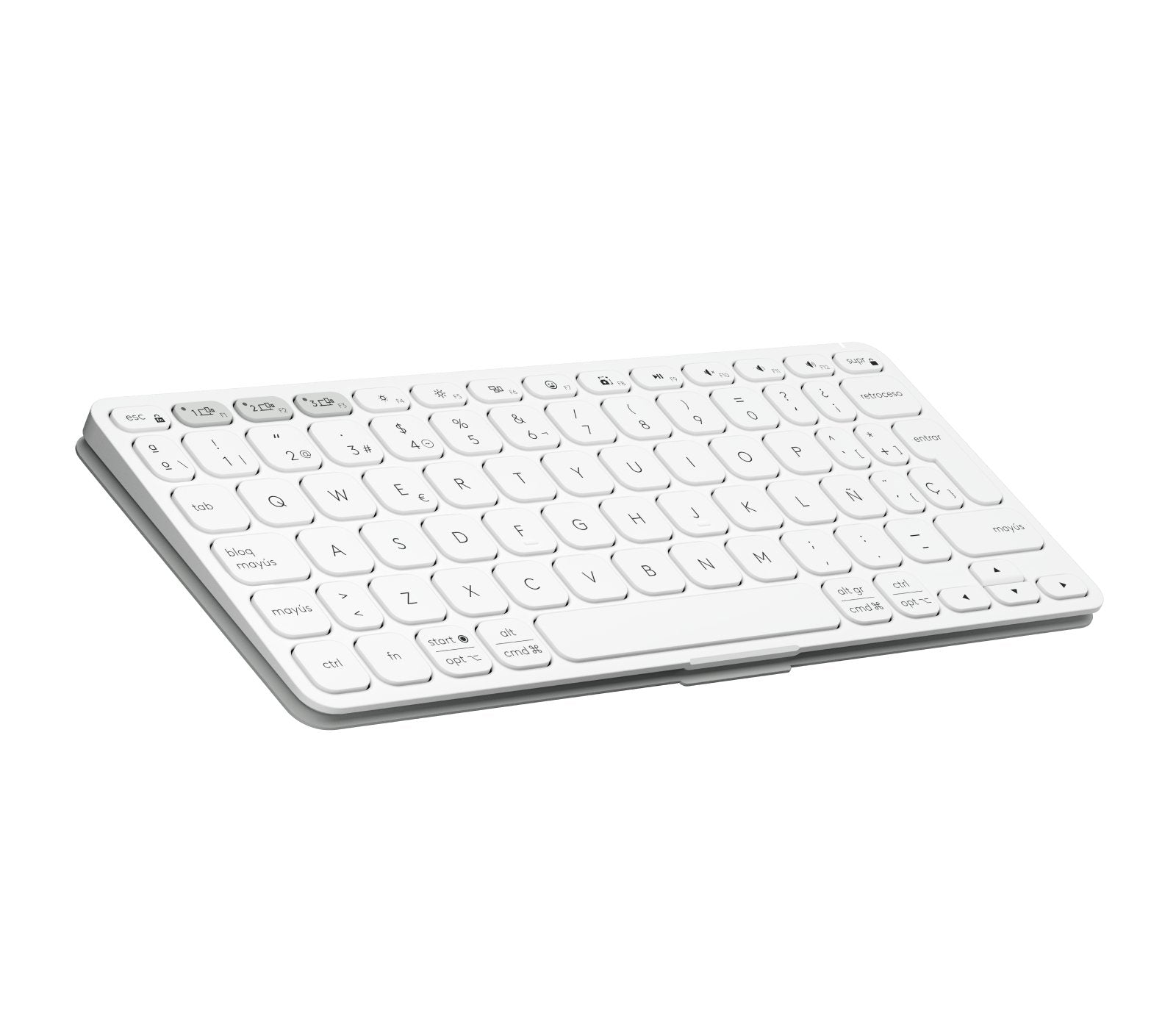 EAN 5099206126206 - Logitech 920-012974 teclado para móvil Español Bluetooth Gris, Blanco imagen 4