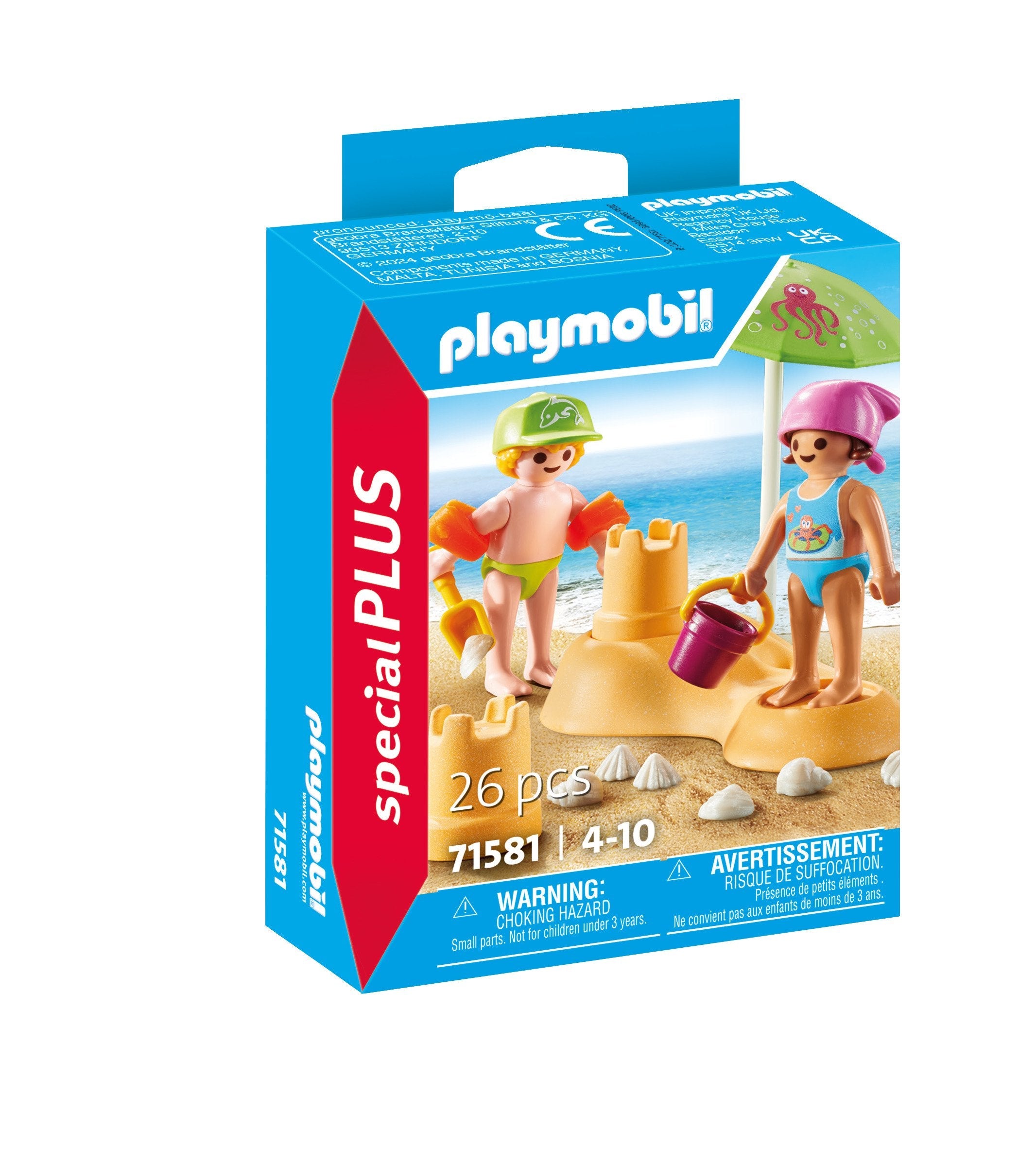 Playmobil Niños Con Castillo De Arena