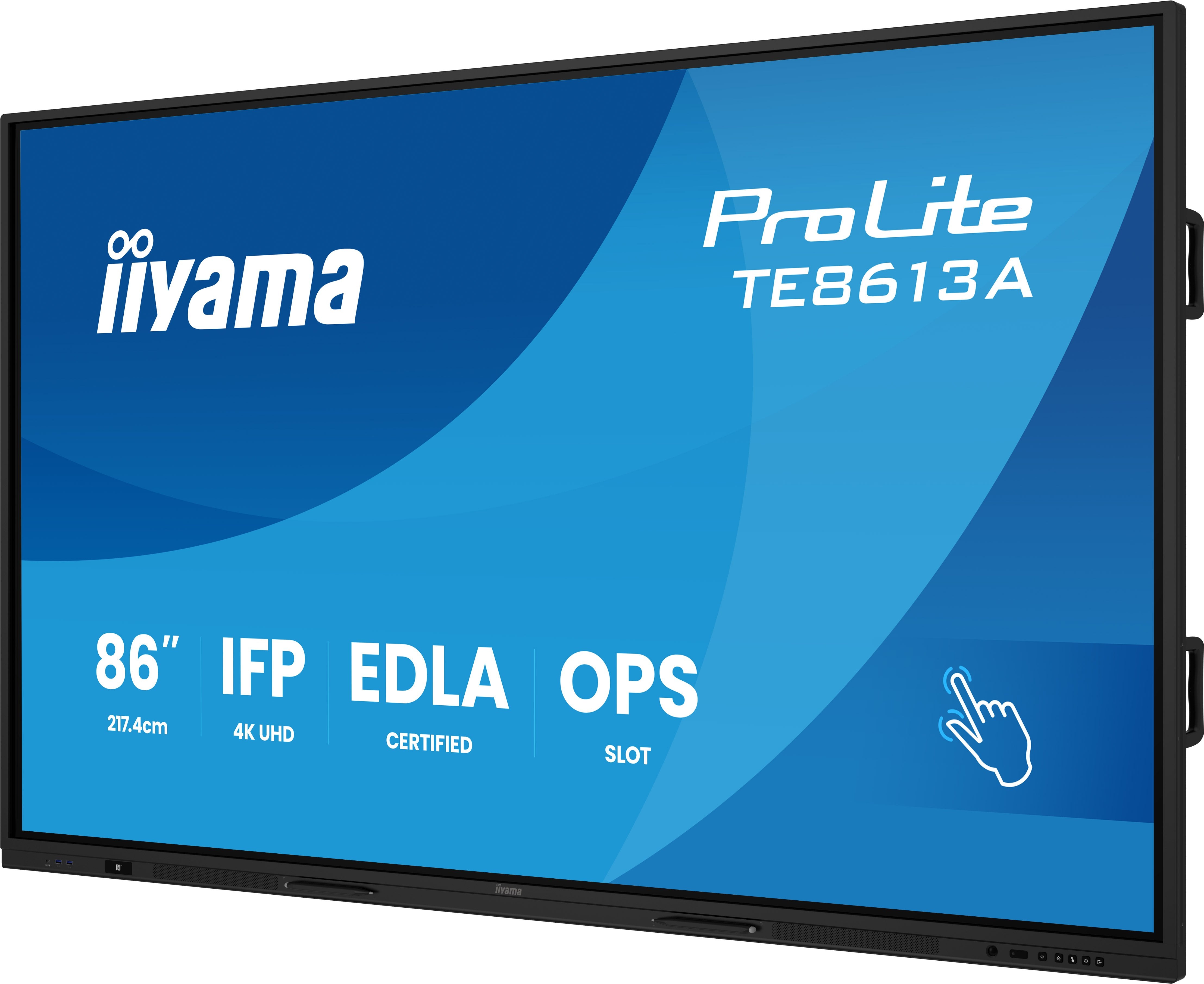 EAN 4948570124824 - iiyama TE8613A-B1AG pantalla de señalización Panel plano interactivo 2,17 m (85.6") Wifi 500 cd / m² 4K U imagen 3