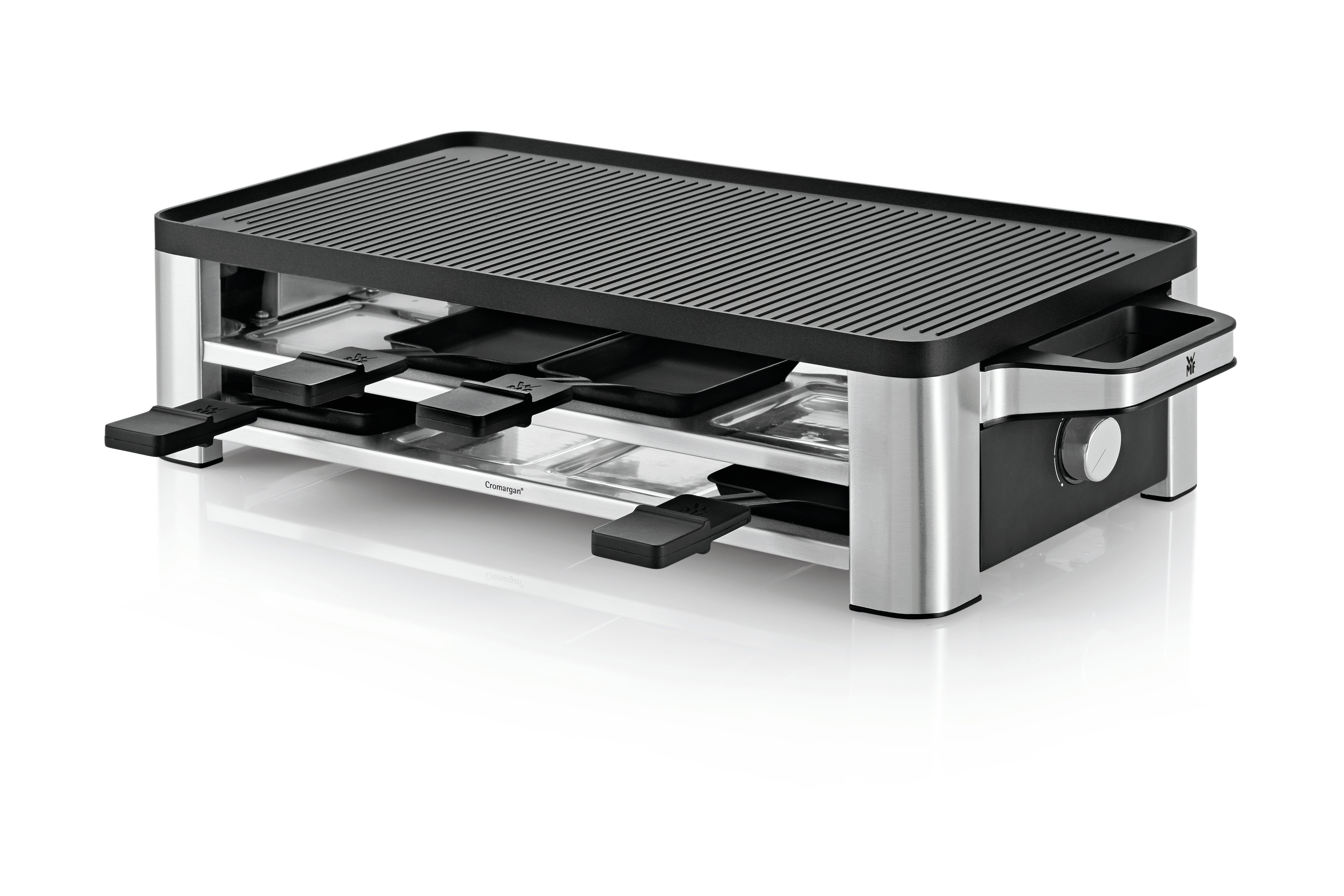 Wmf Lono 04.1504.0011 Parrilla De Interior 8 Personas(S) 1500 W Negro, Cromo, Raclette Negro, 1500 W, 220 - 240 V, 50 - 60 Hz, 545 Mm, 241 Mm, 130 Mm
