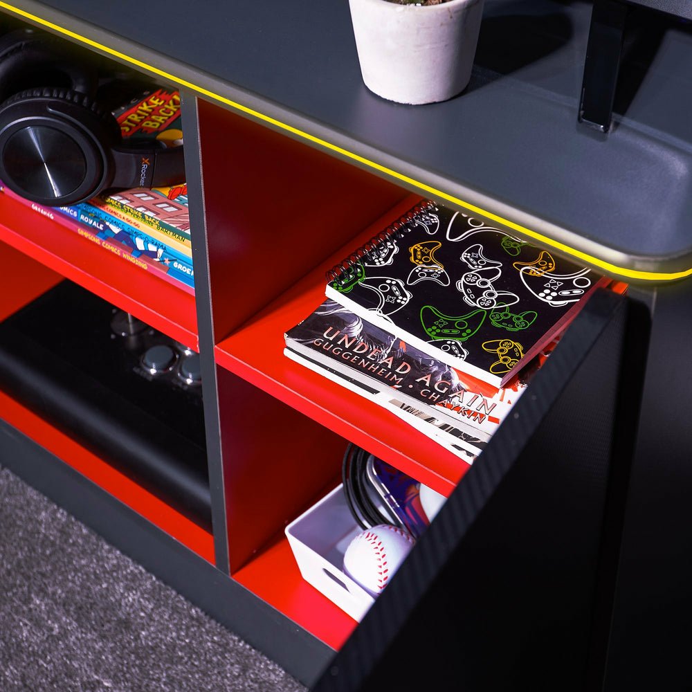 EAN 94338220278 - X Rocker 2022027 mueble y soporte para dispositivo multimedia Gris, Rojo Carro para administración de table imagen 3