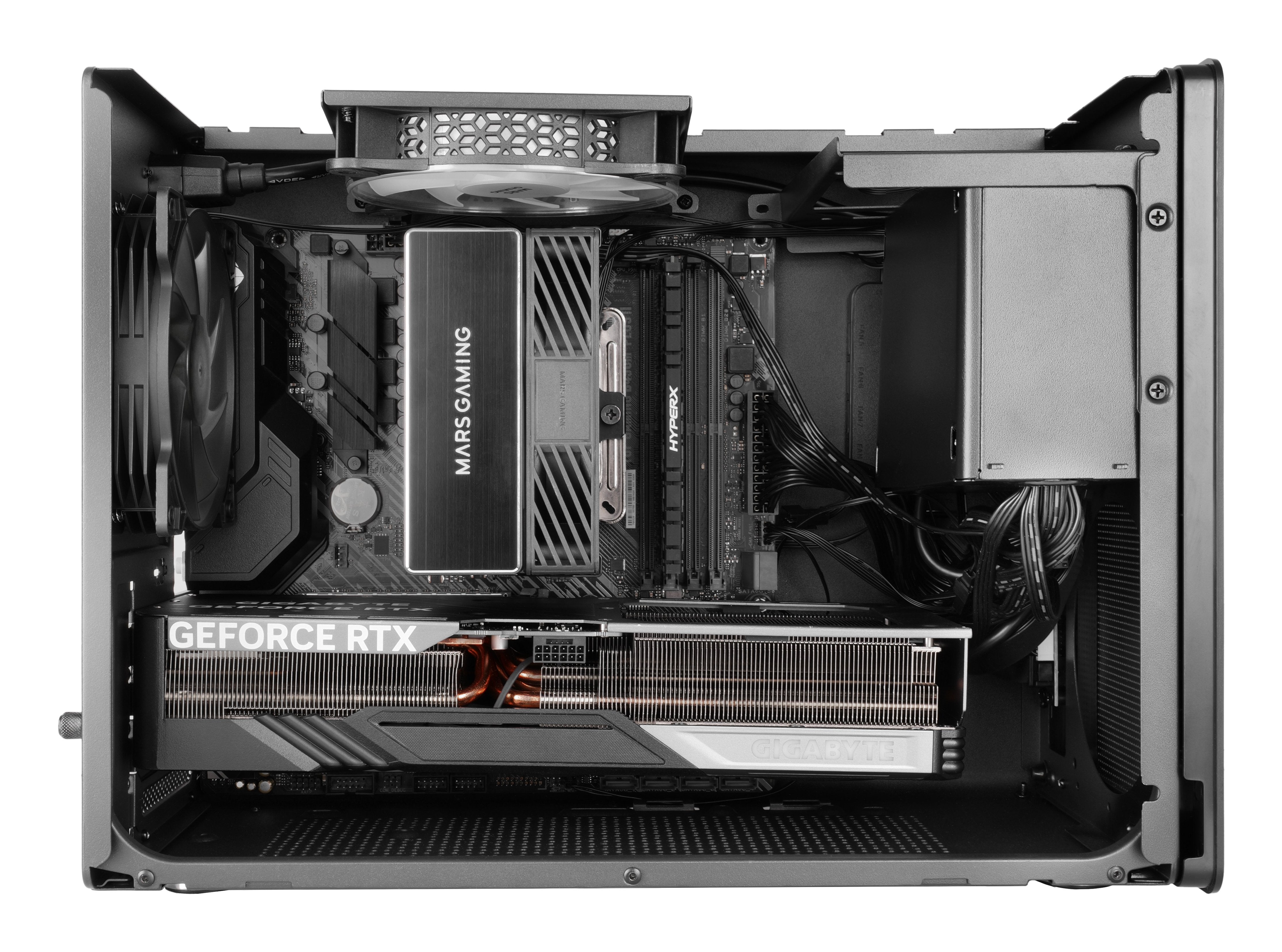 Caja Microatx Mars Gaming Mcxpro Mesh 360 Gpu 280-360mm 1x3.5 2x2.5 Negro Compatible Atx/Sfx