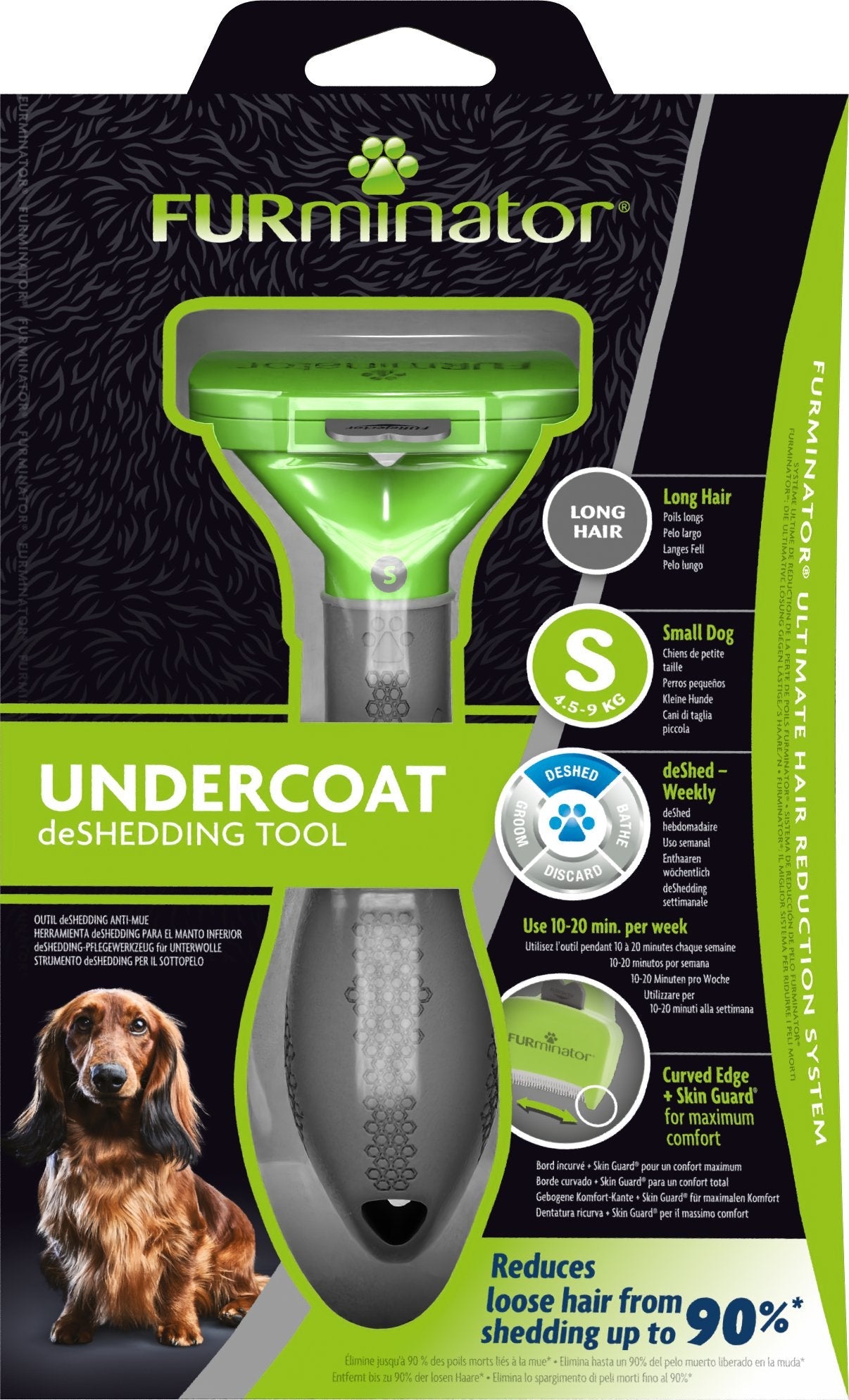 Furminator Minador De Pelo Para Perros De Pelo Largo - S