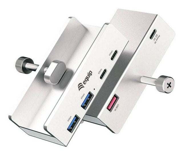 Equip 4-Port-Klemm Usb-A3.2-Hub->2xusb-C 2xusb-A 5gbps