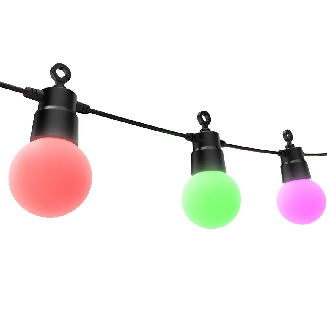 Hama Cadena De Bombillas Led Rgb Inteligente Para Exterior - Longitud 8m - Ip44 - Wifi - Flexible - Cable De