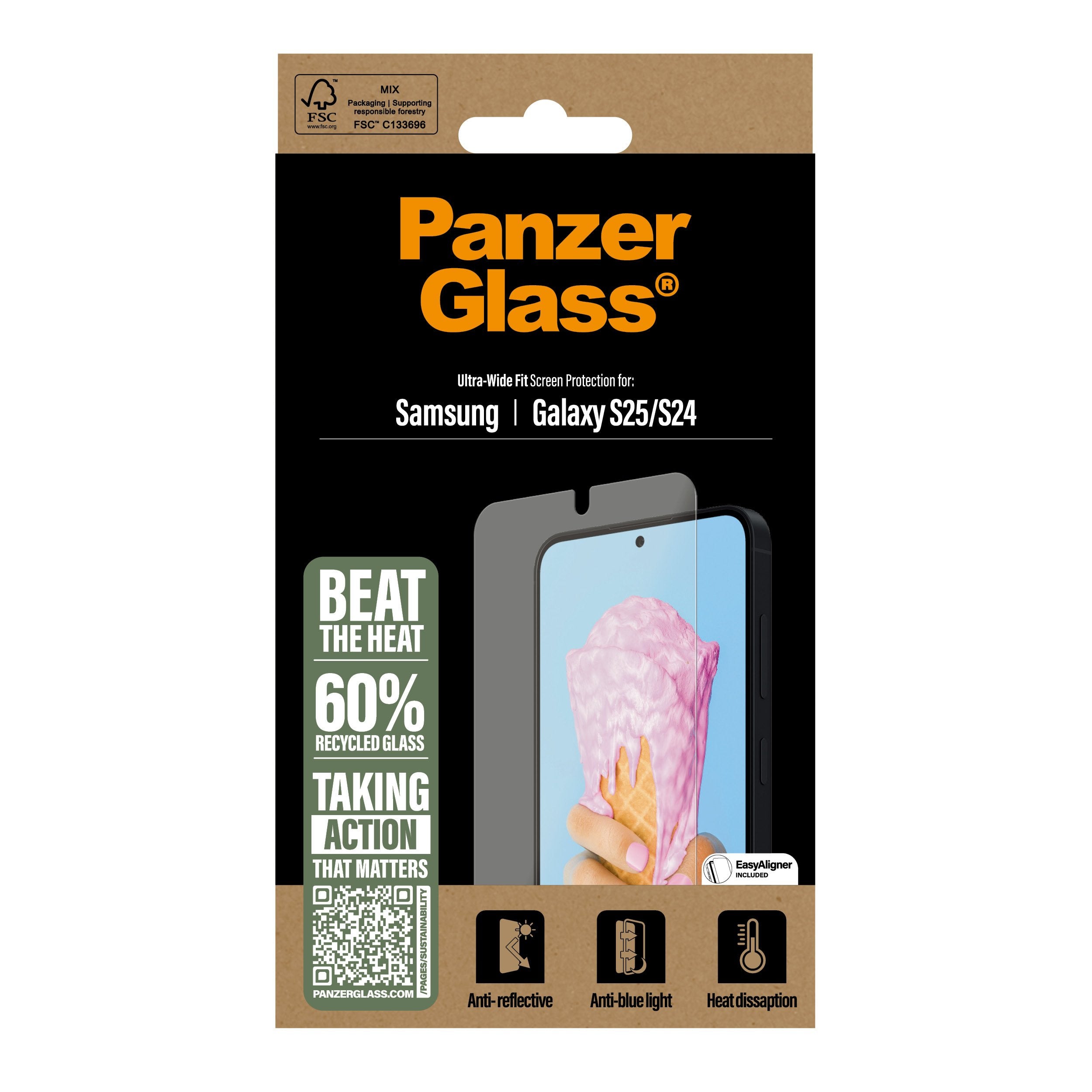EAN 5715685017414 - PanzerGlass ® All-in-One Screen Protector Samsung Galaxy S25 | S24 | Ultra Wide Fit Protector de pantalla imagen 3