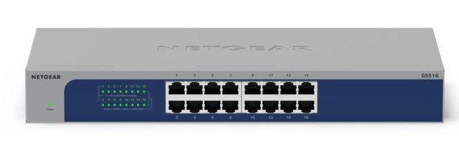 EAN 0606449164565 - NETGEAR GS516-300EUS switch No administrado Gigabit Ethernet (10/100/1000) Gris imagen 1