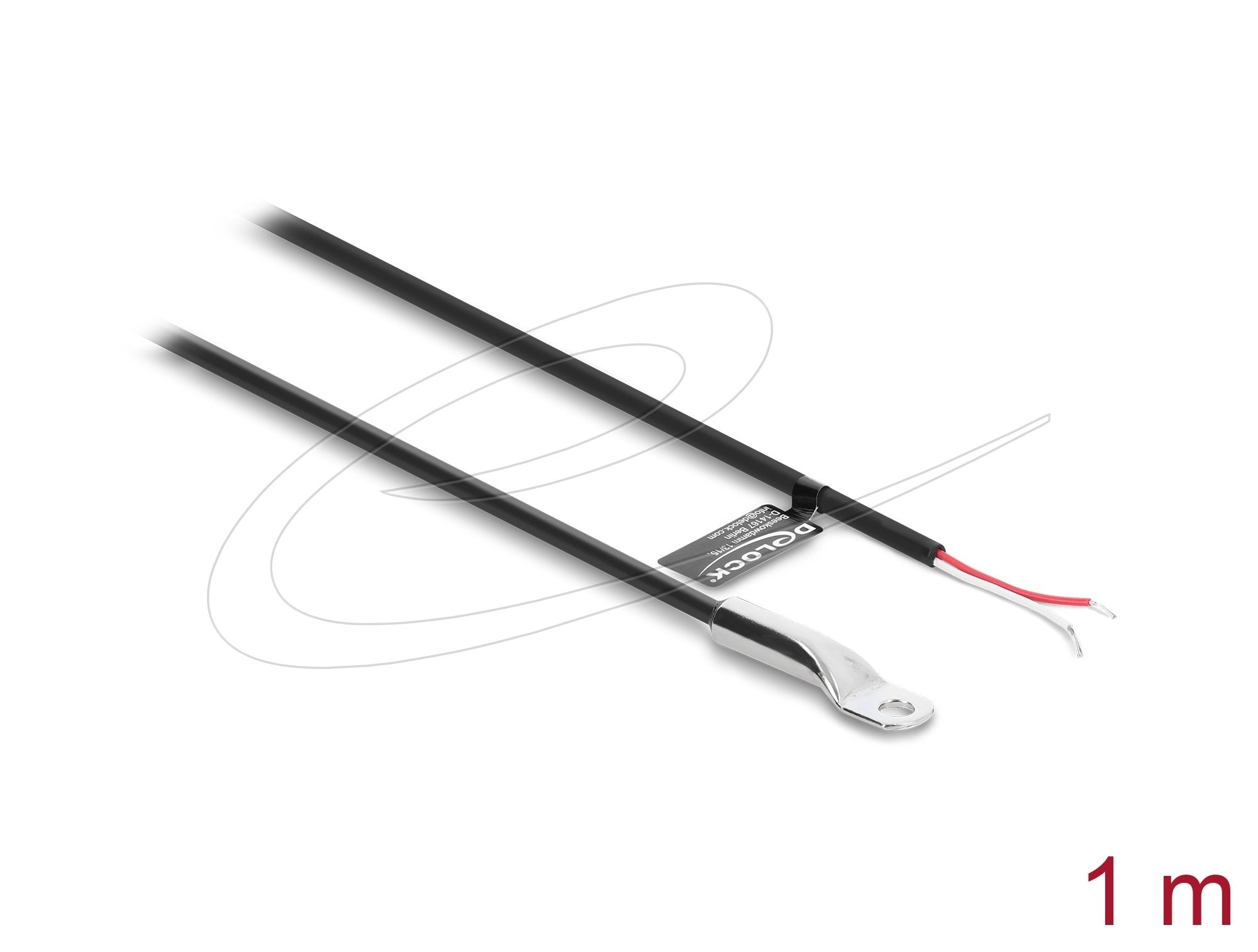 Delock Temperaturfühler-Cable M4 Mit 2 X Offenen Cableenden Pvc Rund B25 85 3977k 1 M